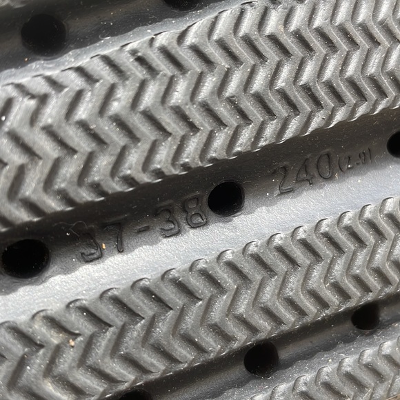 UNISEX Black Slip On Sandals/Slides Size W-6-7/ M-4.5-5.5 - Picture 6 of 9